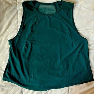Lululemon dark forest sculpt crop tank size 8